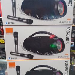 Loud Bluetooth Kareoke Bluetooth. 2 Free Wireless Mic 🎤 Included