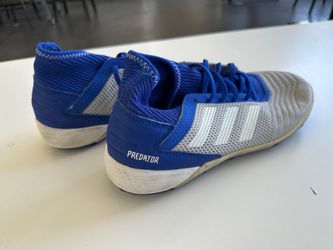 Adidas Predator 19.3 TF Turf Soccer Shoes - Men's US 8 / EU 41, Blue/White