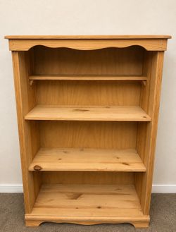 Solid Pine 4-Shelf Book case