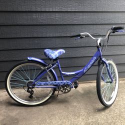 26” Woman’s Purple Bayside Cruiser Bike 