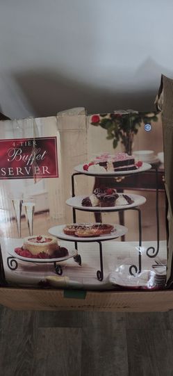 4 Tier Buffet server