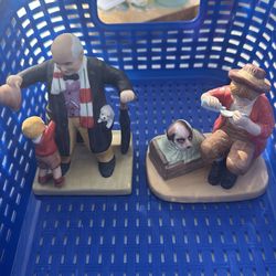 Vintage Norman Rockwell Figures set of 7