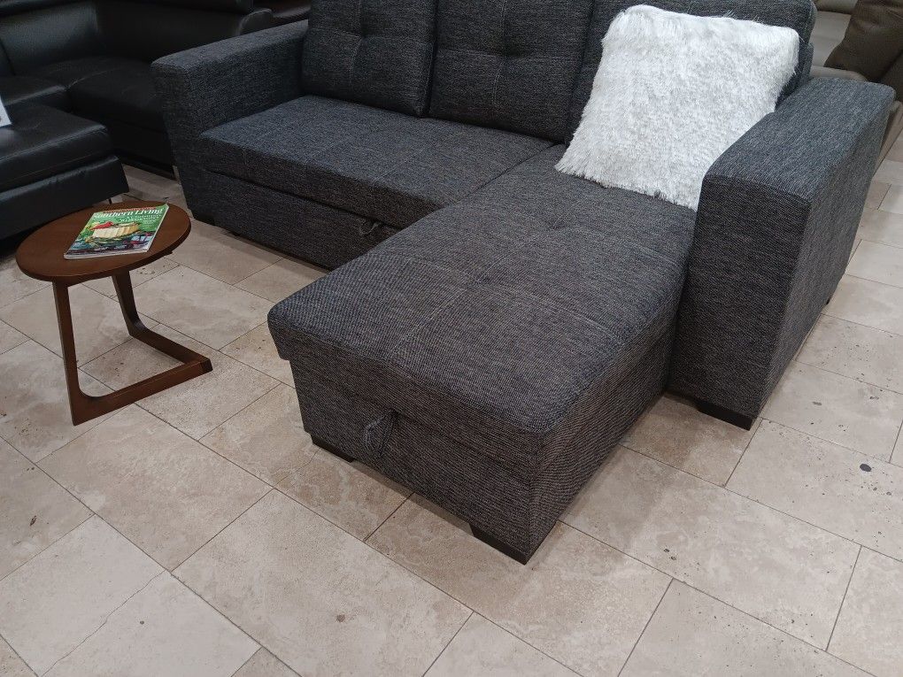 *Weekend Special*---Monaco Adjustable Gray Fabric Sleeper Sofa---Delivery And Easy Financing Available😉