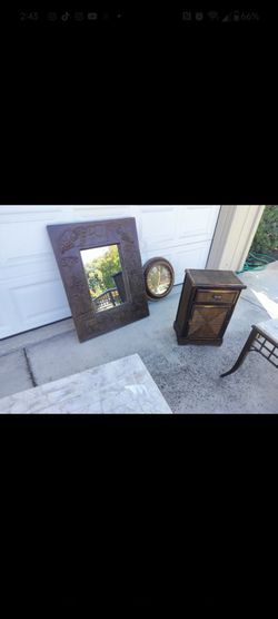 Matching items mirror little dresser wall clock and other ornaments all for just 10 dollars