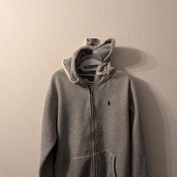 Polo Ralph Lauren Men’s Gray Full Zip Hoodie Size Large