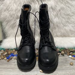 NWB BATES 11460 Military Army Combat Boots Black Leather Men's Size 8.5 R
