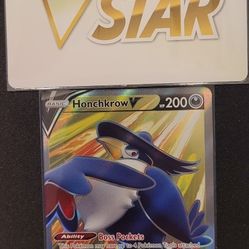 Honchkrow V 161/172 Full Art Ultra Rare  Brilliant Stars Pokemon Card NM-MINT