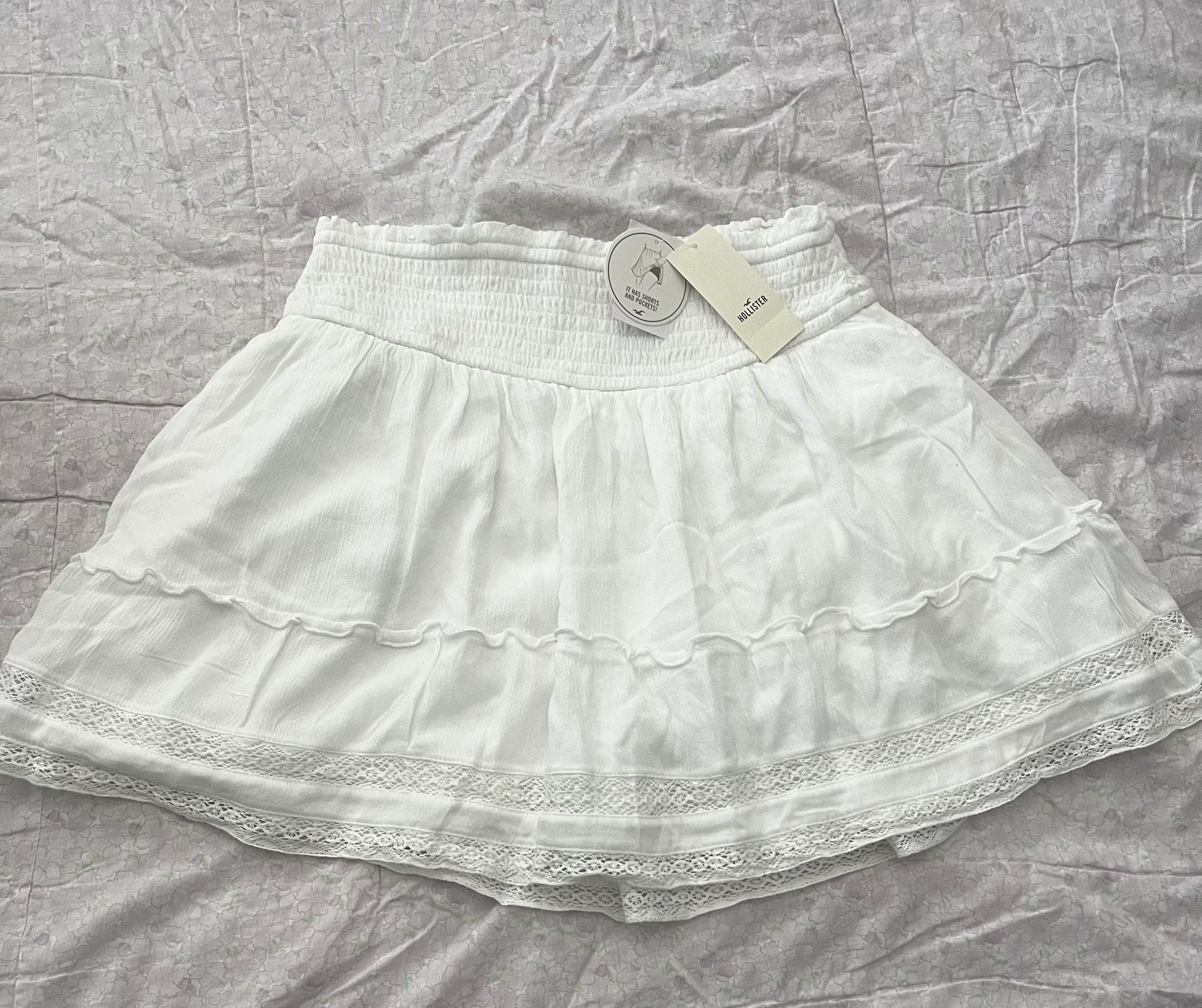 Hollister White Skirt