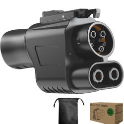  NACS to CCS1 Adapter,Max 500A & 1000V Charging Adapter，Universal Fit for All Ford EVs & Rivian R1T, R1S, R2, R3 EVs