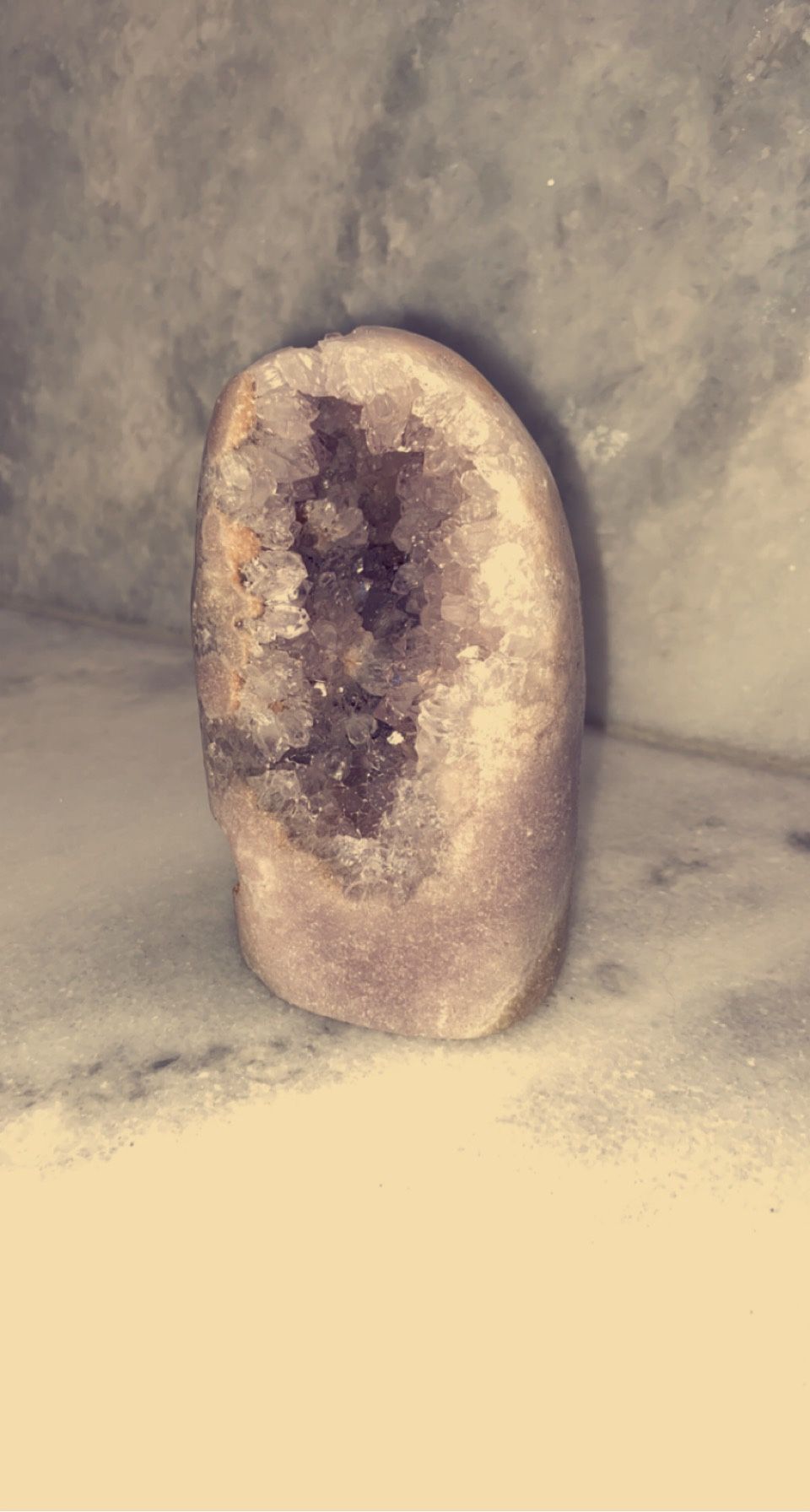 Pink Amethyst with Flower Agate