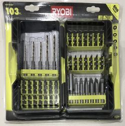 New RYOBI 103pc. Drill Bit Set