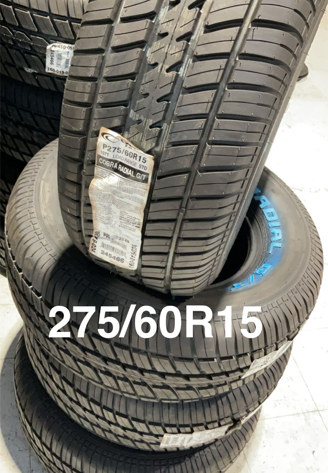 275/60R15 Cooper NEW Free Installation and Warranty for Sale in Houston ...