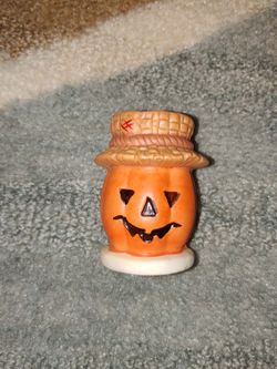 Vintage Halloween Ceramic Jack-O-Lantern