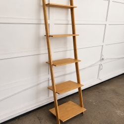Bamboo Ladder Shelf - Garage Sale