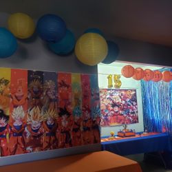 2 DBZ Dragon ball Z birthday party banners 3x5