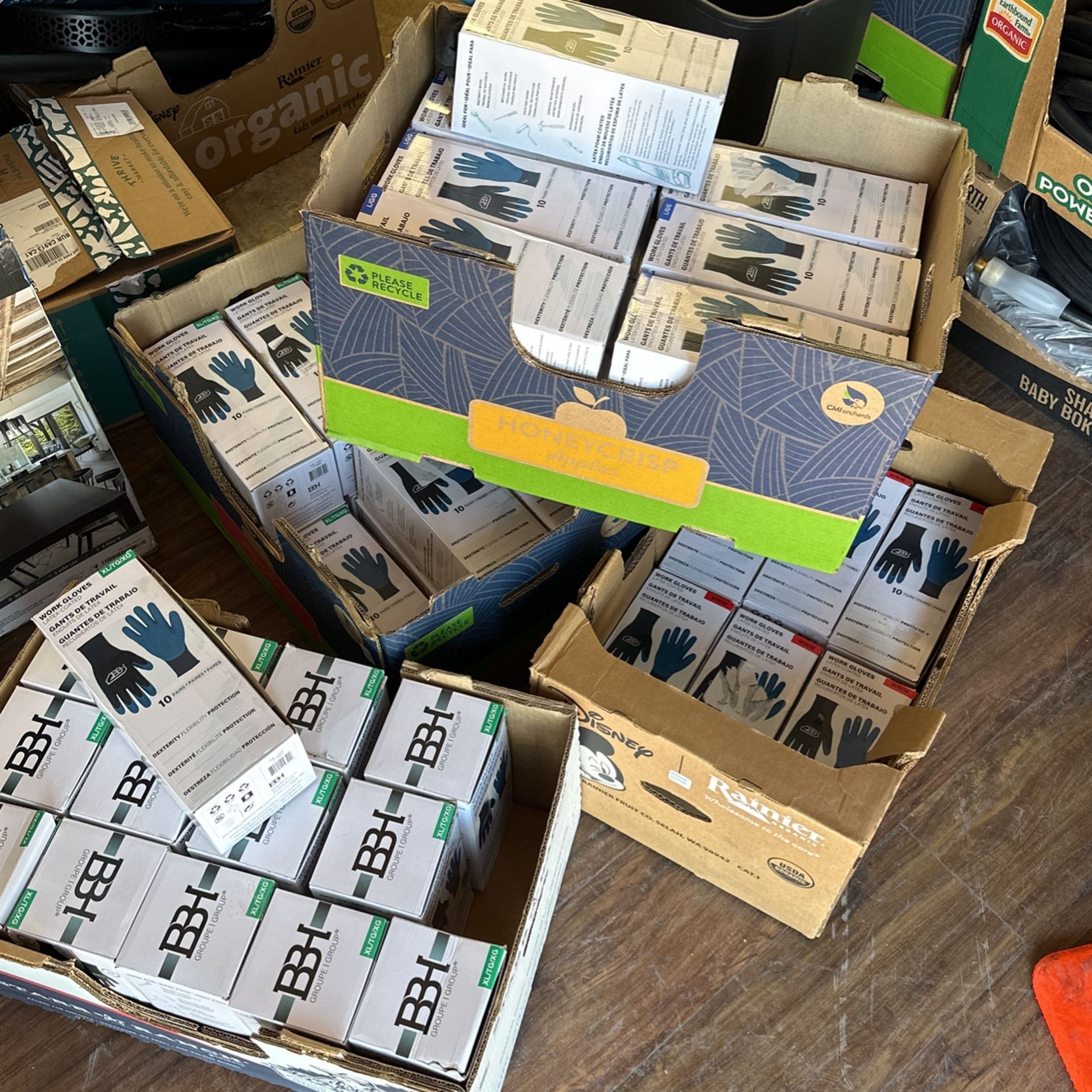 Work Gloves Latex-Coated