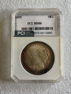 1922 MS66 Peace Dollar - Toned