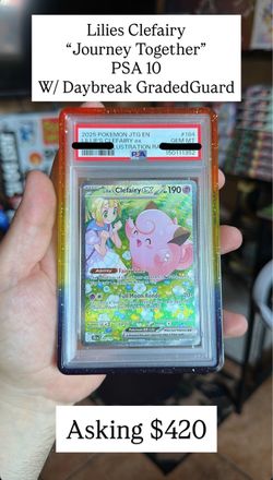 Pokemon Lilies Clefairy "Journey Together" PSA 10 W/ Daybreak GradedGuard