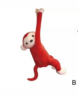Creative Cartoon Tissue Monkey Car Hanging Paper Napkin Box Cover Holder