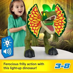 Jurassic World Thrash Attack Dilophosaurus Dinosaur Toy