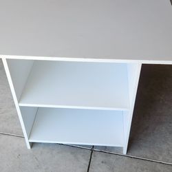 28 Width X 21 High 2 Tier Cabinet / White Table