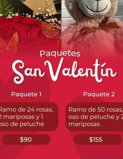 💓🌷🌺💐 Excelentes promociones todos los días 💓🌷🌺💐12 rosas $40
24 rosas $70
50 rosas $135
100 rosas $270