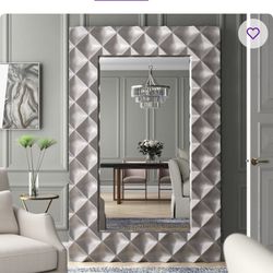 Silver Perrodin Rectangle Mirror (Wayfair)