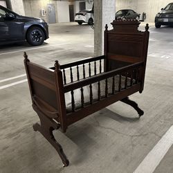 FREE Antique Wooden Crib
