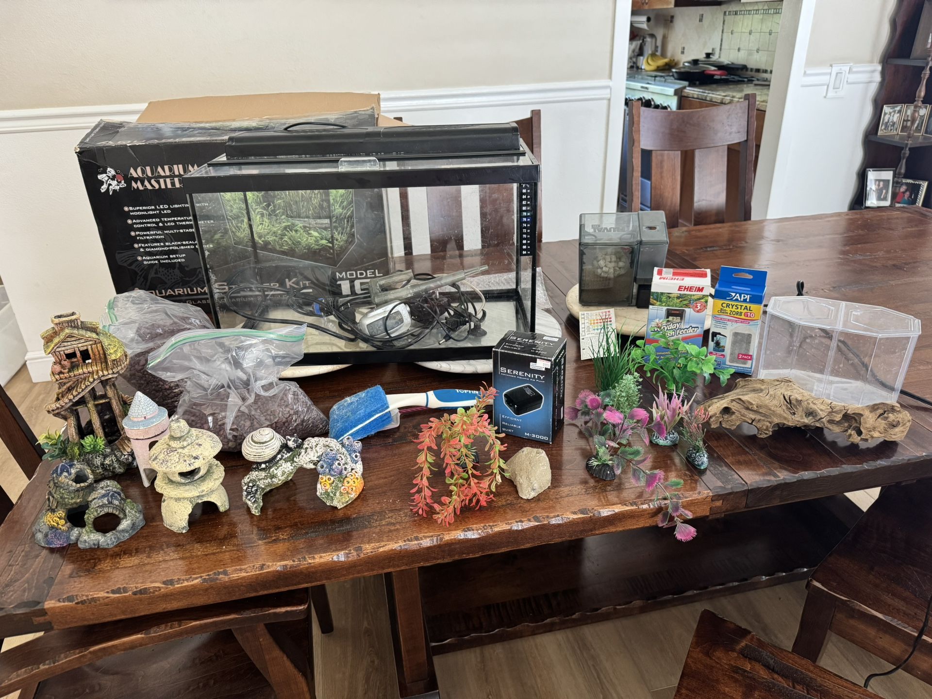 Aquarium Decor; Plus Free 10 Gallon Aquarium