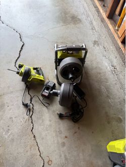 Ryobi augers drain cleaners x 2