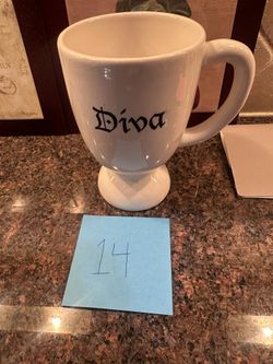 Brand new diva ceramic coffee mug great for gift, Office, Home use dishwasher
