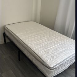 Twin Pillow Top New Mattress And Frame 
