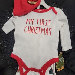 My First Christmas Baby Set Outfit 