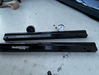 Holley EFI Fuel Rails with Pressure Gauges