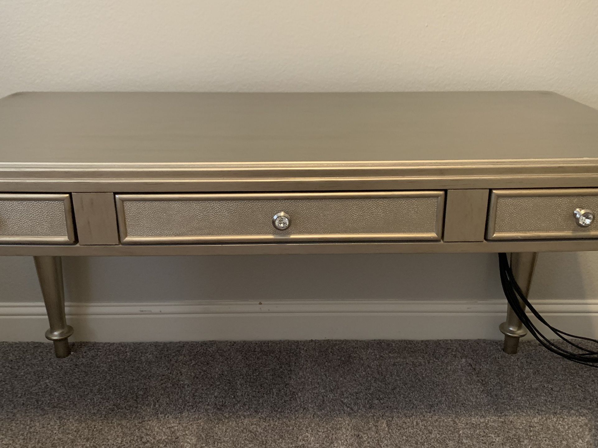 Gold Writing Desk For Sale