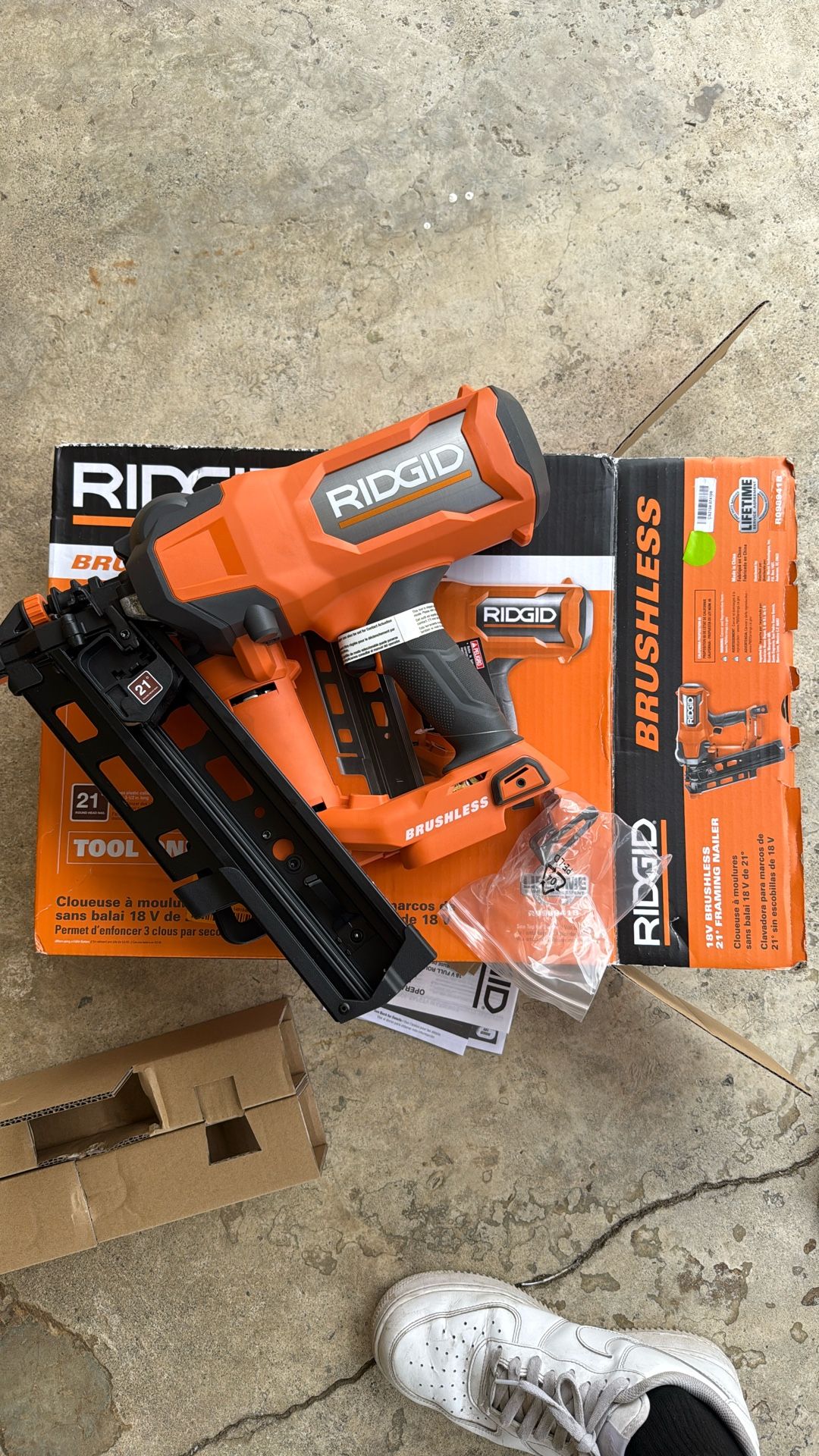 18v ridgid framing nailer