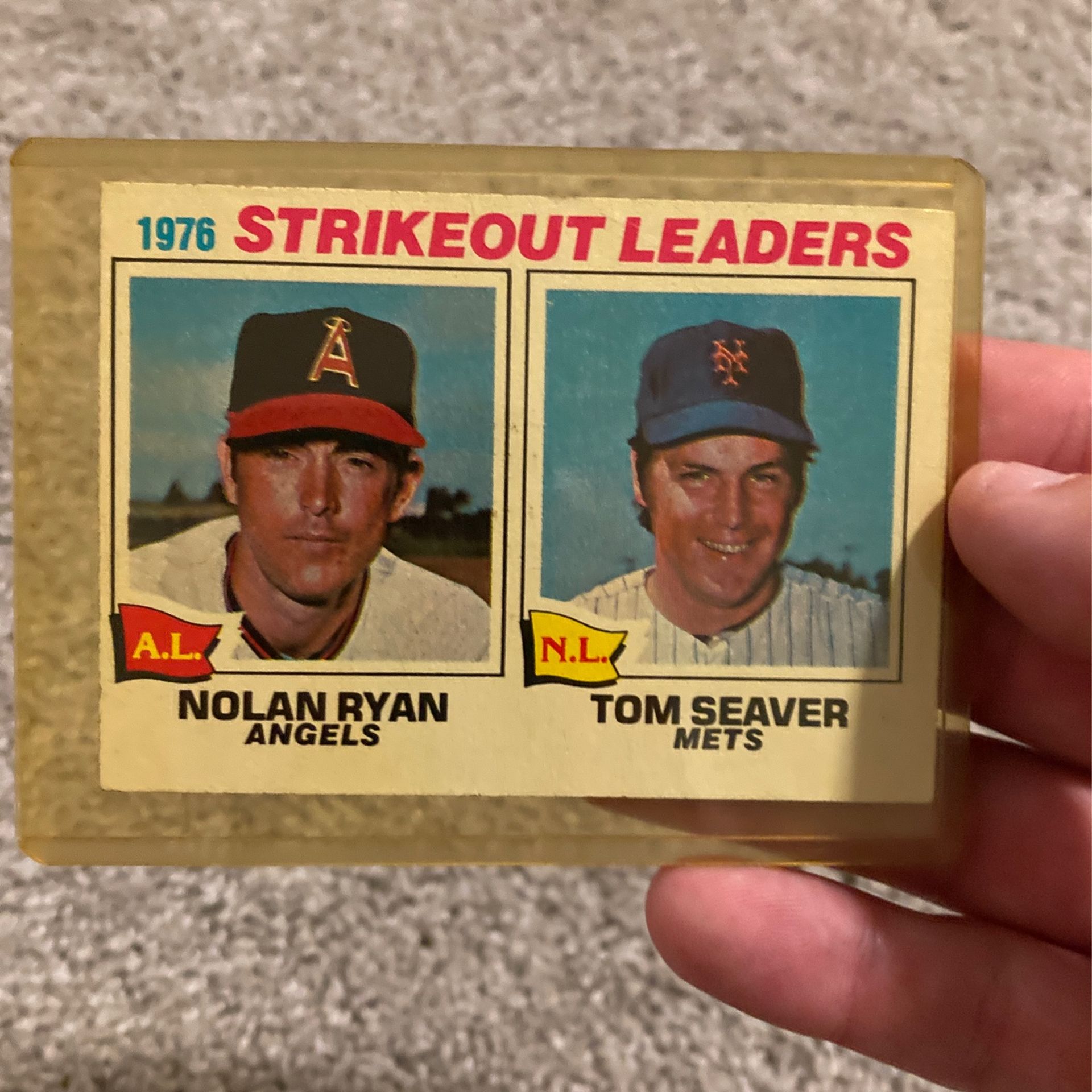 1976 Nolan Ryan , Tom Seaver Strikeout Leaders Card