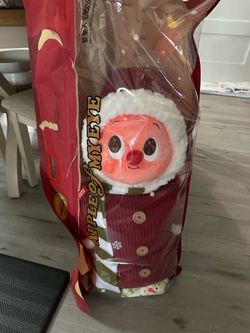 Large Labubu stuffed pillow in original packaging