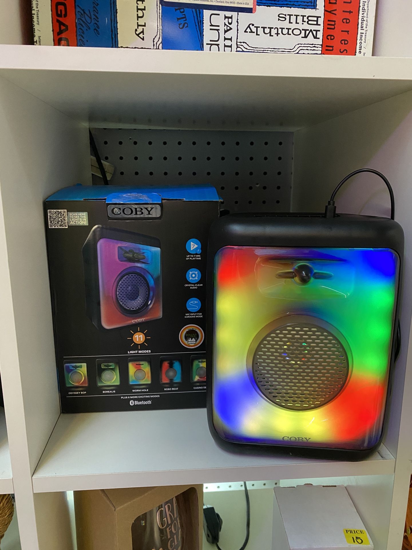 Coby True Wireless Party Speaker w/ LED Lights 