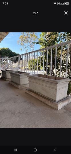 Cement planters for all 3