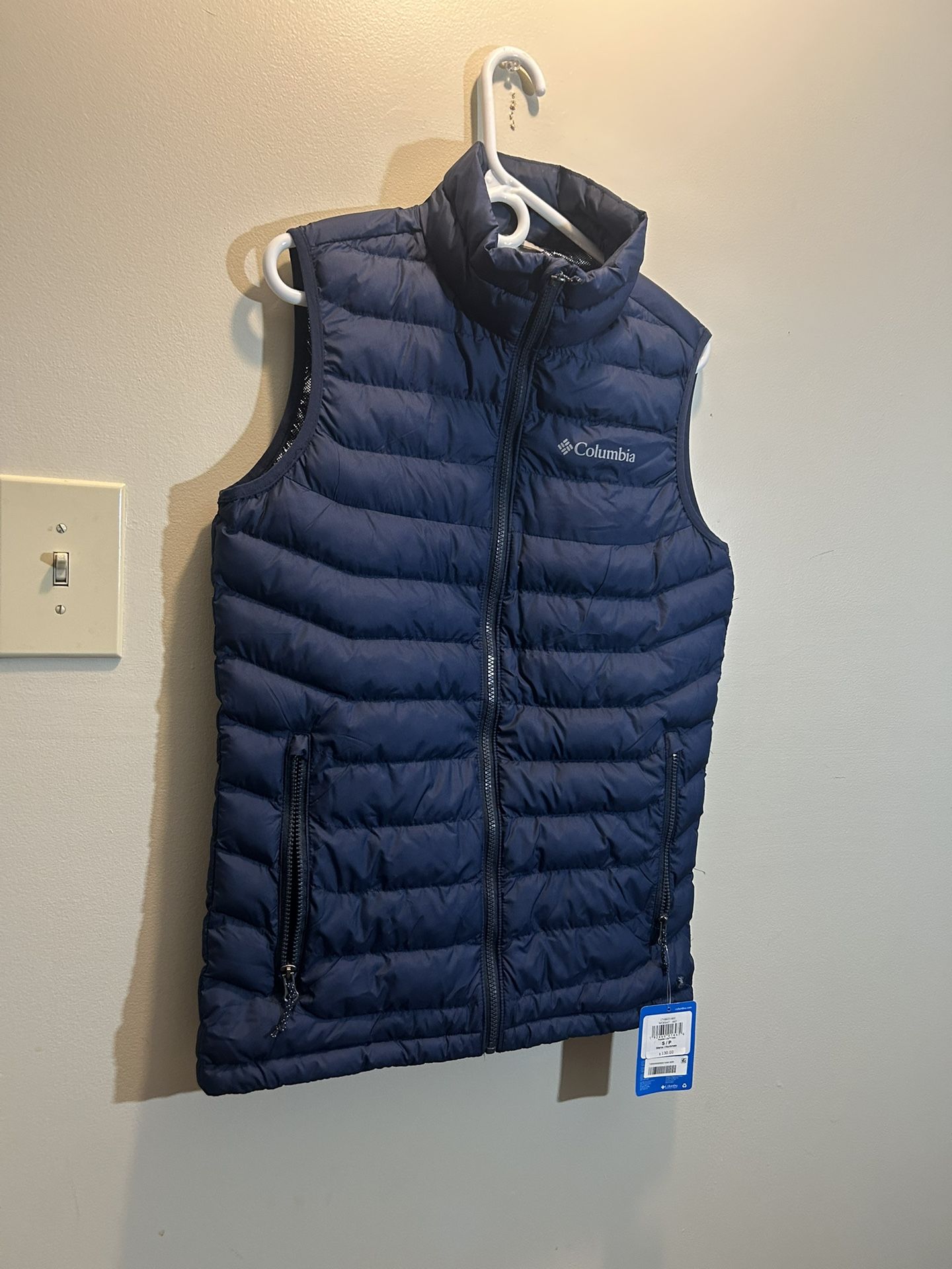 Columbia Omni Heat Puffer Vest Size Small Men’s Blue New