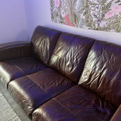 Full Italian Leather Couch