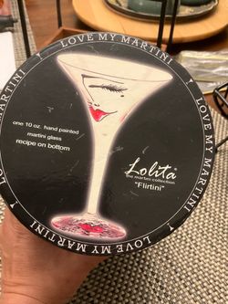 Lolita Flirtini martini glass - new with box
