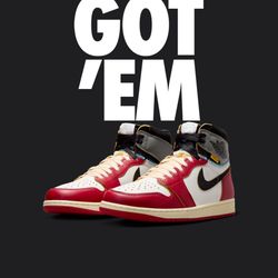 Union LA AJ1 “Chicago Shadow” Men’s Size 11.5