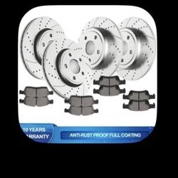 330mm Front Rear Rotors Brake Pads for 2011 - 2018 Dodge Durango Grand Cherokee