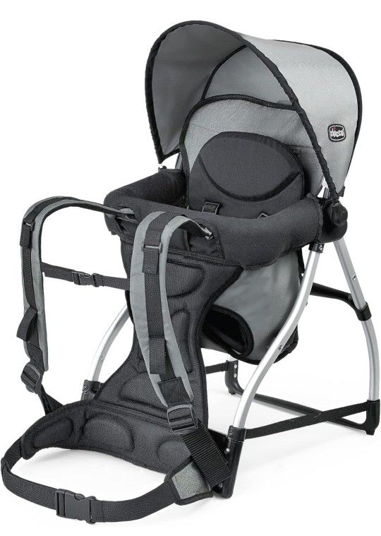 Chicco SmartSupport Aluminum Frame Backpack Carrier, Lightweight Baby Backpack Carrier | Grey - Old Model