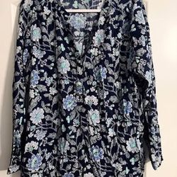Floral Pattern Top by Old Navy - Size XL 