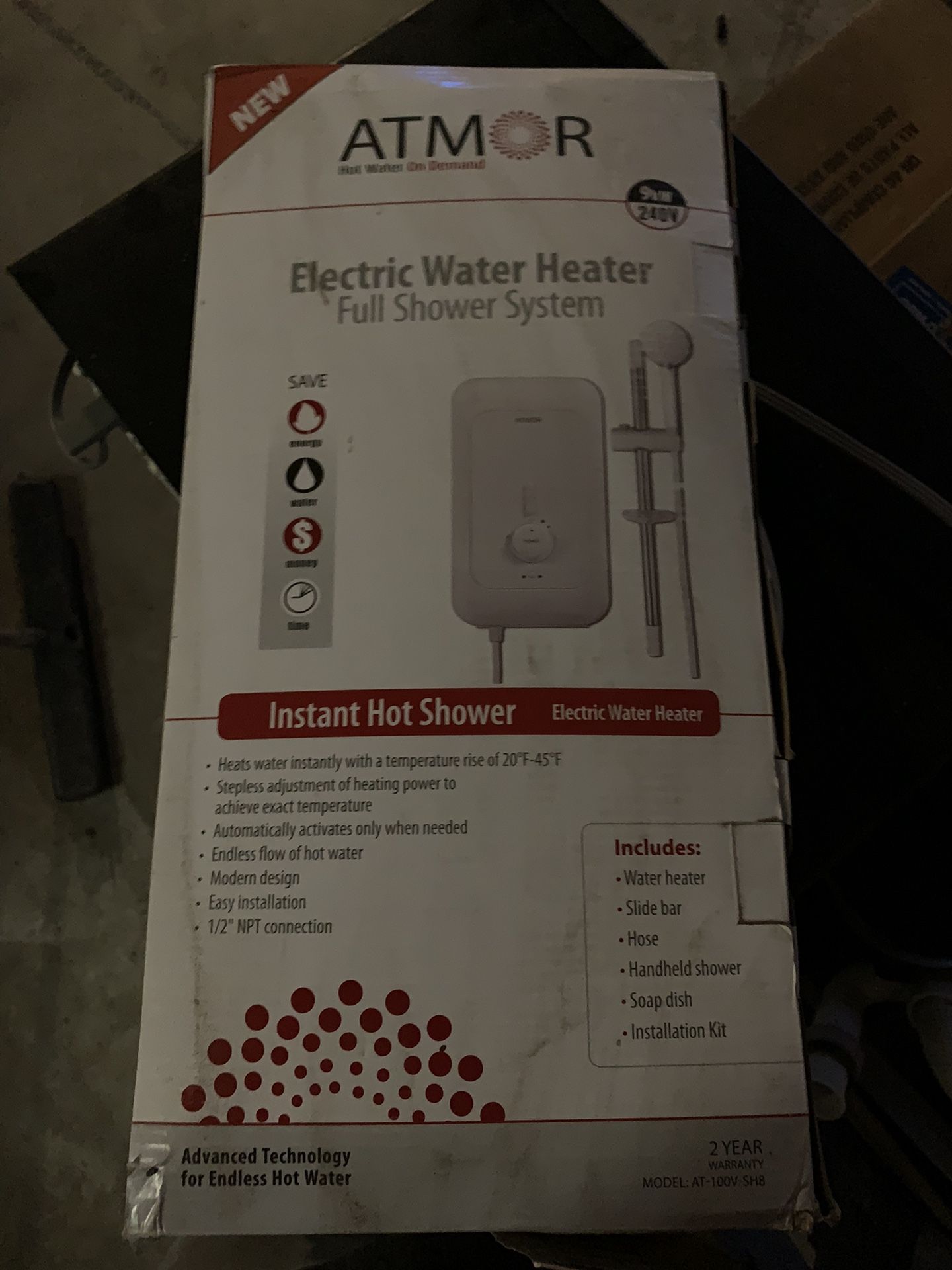 Armor Electric Shower For RV Or Boat