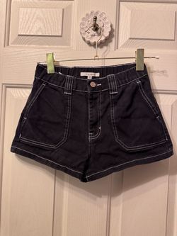 PacSun Contrast Stitch Denim Shorts Size 2