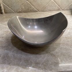 Sculptural Post Modern Serving Salad Bowl by Michael Lax for Metal C 1987